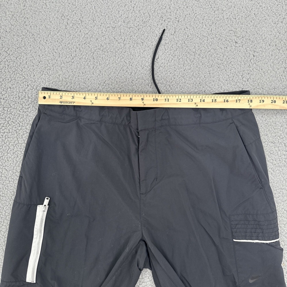 Nike Black Cargo Pants with White Zip Detail - Picture 4 of 16